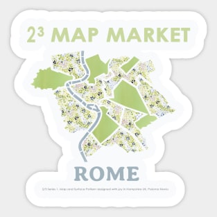 Rome Map - Full Size Sticker